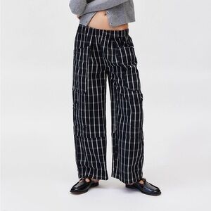 BDG Black and White Striped Wide Leg Pants